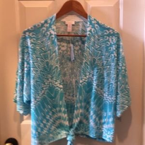 CHICO’S Modern Blues Belize Cardigan Sweater